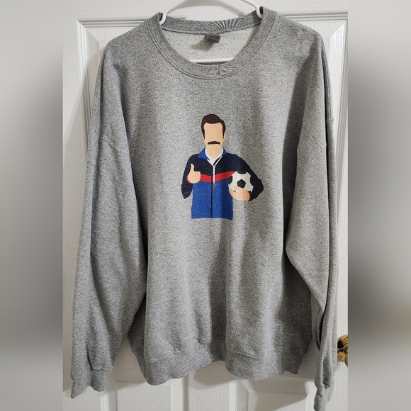 Soccer Coach Crewneck Sweatshirt XL Ted Lasso - Picture 1 of 3